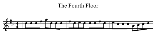 Fourth Floor, The  - staff notation
