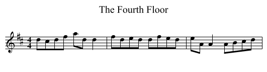 Fourth Floor, The  - staff notation