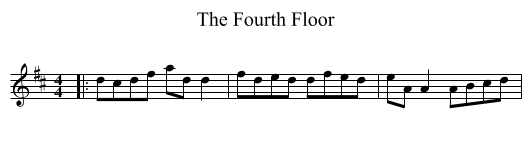 Fourth Floor, The  - staff notation