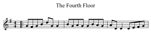 Fourth Floor, The  - staff notation