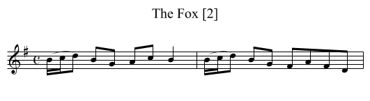 Fox [2], The - staff notation