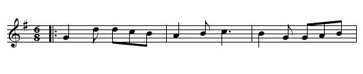 Fox and Geese - staff notation