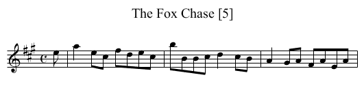 Fox Chase [5], The - staff notation