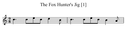 Fox Hunter's Jig [1], The - staff notation