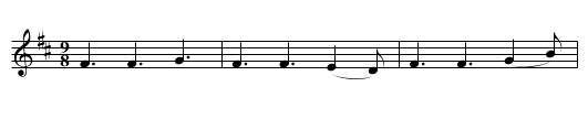 Fox Hunter’s Jig [1] - staff notation