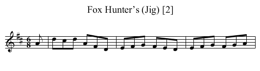 Fox Hunter’s (Jig) [2] - staff notation