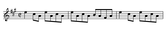 Fox Hunter's Reel [in A], The - staff notation