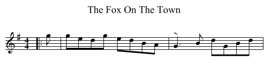 Fox On The Town, The  - staff notation