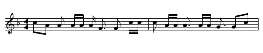 Fox Went Out - staff notation
