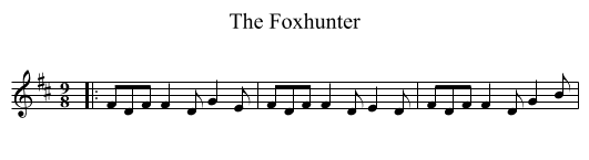 Foxhunter, The  - staff notation