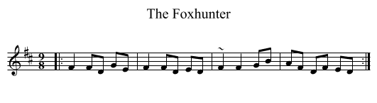 Foxhunter, The  - staff notation