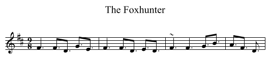 Foxhunter, The  - staff notation