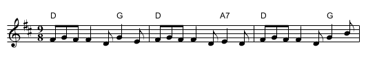 Foxhunter's Jig - staff notation