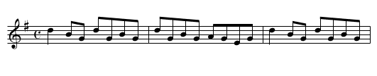 Foxhunter's - staff notation