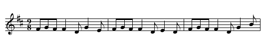 Foxhunter's - staff notation