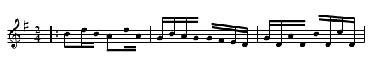 FRA DIAVOLO SETT (tune 6) - staff notation