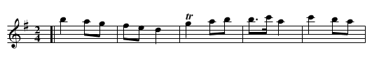 FRA TANTE - staff notation