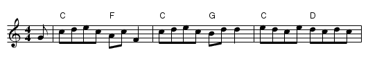 Fradley Reel - staff notation