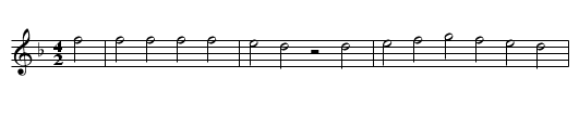Fraeulein von Britannia - staff notation