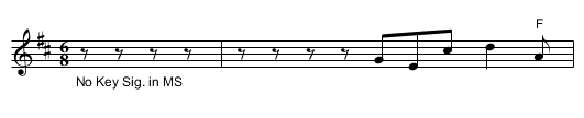 Fragment of untitled tune. ST.03 - staff notation