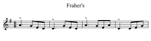 Fraher's - staff notation