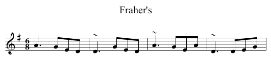 Fraher's - staff notation