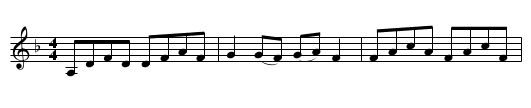 Frailach No. 10 - staff notation