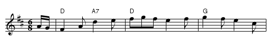 Fram Apon Him - staff notation