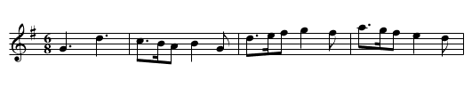 Frances Ann's Delight - staff notation