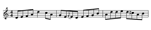 Francie Donnellan's Reel - staff notation