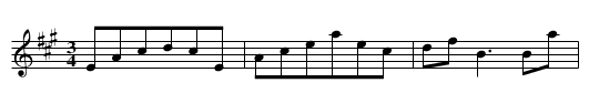 Francie Walsh's Mazurka - staff notation