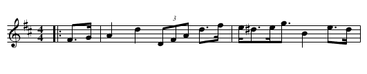 Francie Welsh's Barndance - staff notation