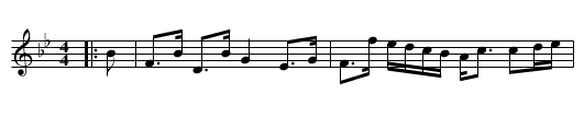 Francis Sitwell - staff notation
