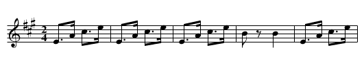 Frank Hadlock's Schottische - staff notation