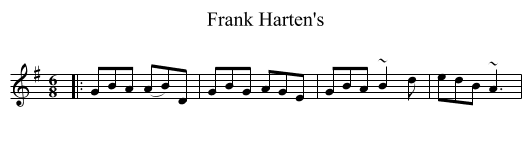 Frank Harten's - staff notation