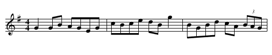 Frank Roche's Favorite - staff notation