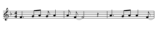 Frankie and Albert - staff notation