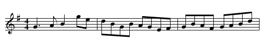 Frankie Gavin's - staff notation