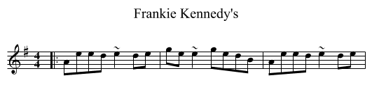 Frankie Kennedy's - staff notation