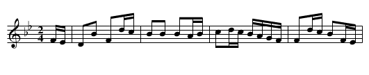 FRANKLIN SETT (tune 3) - staff notation
