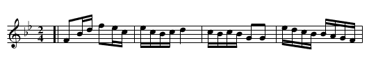 FRANKLIN SETT (tune 5) - staff notation