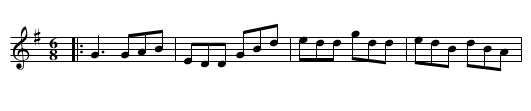 Frank's Kesh - staff notation