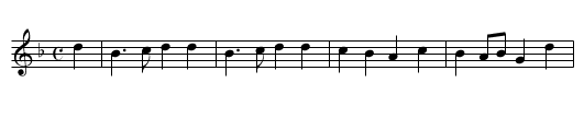 Fransk Morgenstjerne (French Morning Star) - staff notation