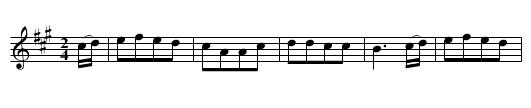Franskmanden - staff notation