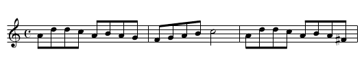 Fraoch a's Aitenn - staff notation