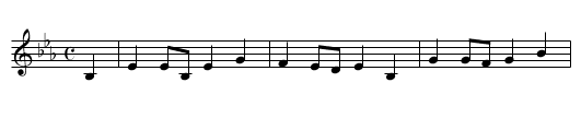 Frau Nachtigall (Kanon) - staff notation