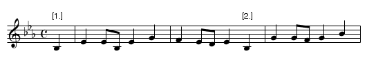 Frau Nachtigall - staff notation