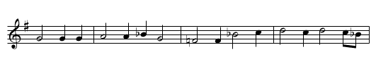 Frau von Weissenburg - staff notation