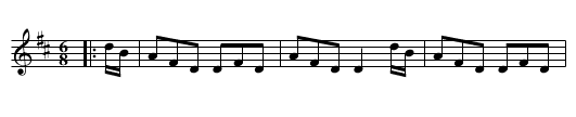 Frazer's Jig - staff notation
