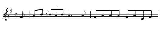 Fred Finn's No. 2 - staff notation
